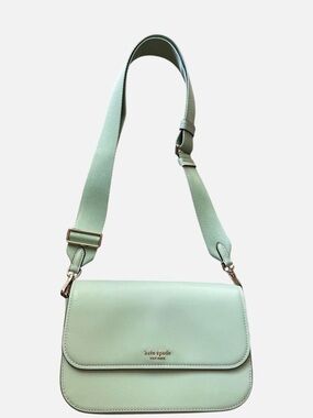 NEW Kate Spade Buddie Smooth Leather Bag Medium Shoulder Bag Pistachio Green